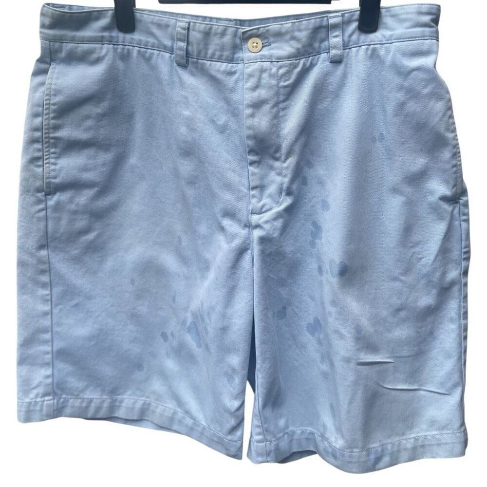 Men's Vineyard Vines Cotton  Light Blue Chino Shorts Size 35